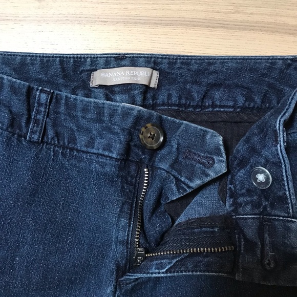 Banana Republic Hampton-Fit Chambray Crop- 00Petite - Picture 4 of 7